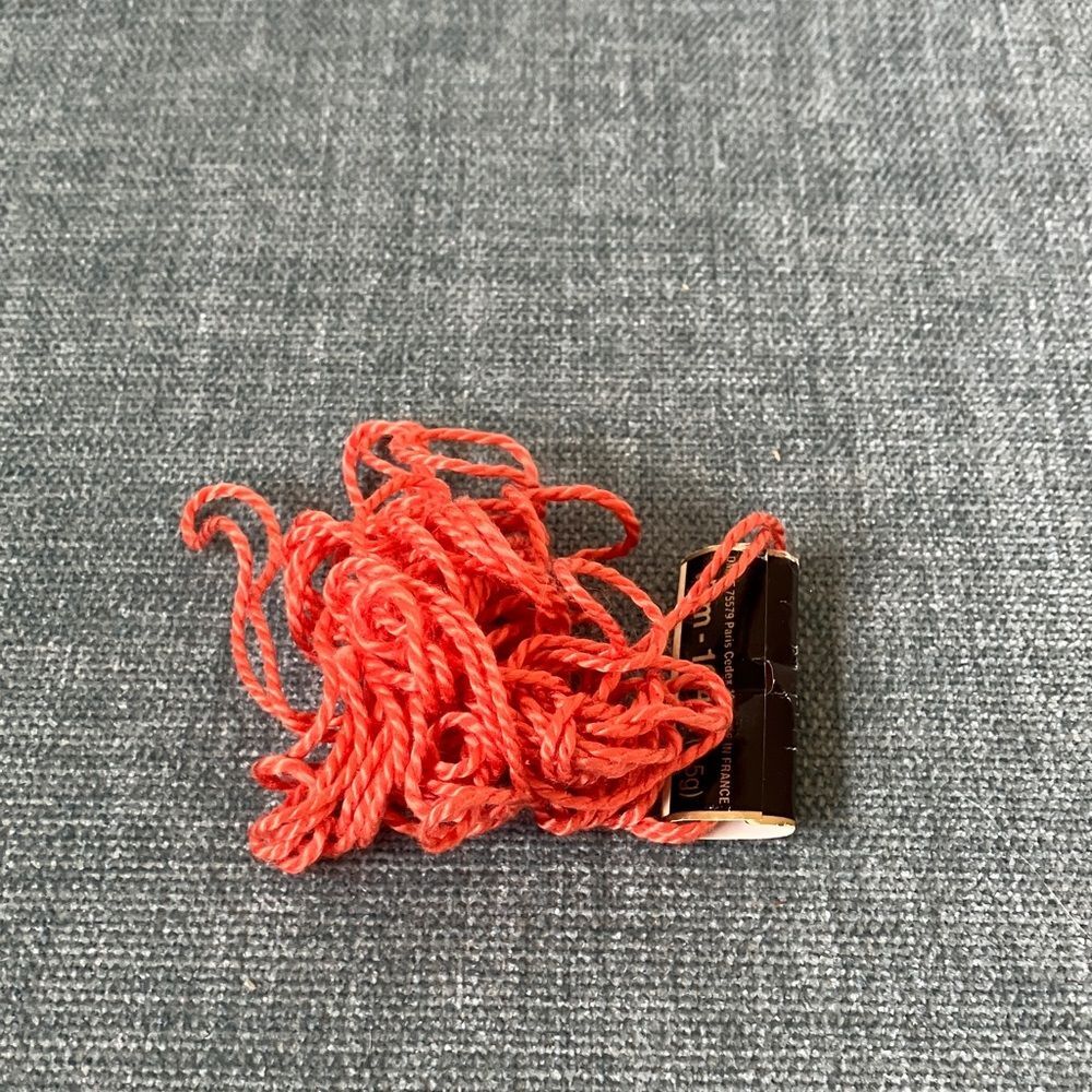 Pinkish Red Needlepoint Thread Yarn